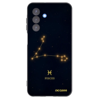 Picasee silikonowe czarne etui na Samsung Galaxy A17 5G - PISCES