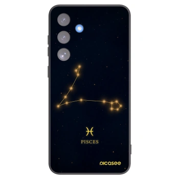 Picasee silikonowe czarne etui na Samsung Galaxy S25 FE 5G - PISCES