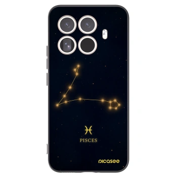Picasee silikonowe czarne etui na Xiaomi 15T Pro - PISCES