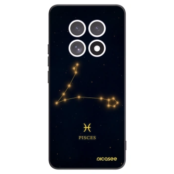 Picasee silikonowe czarne etui na Xiaomi Redmi Note 15 4G - PISCES