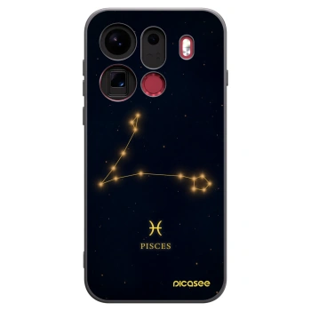Picasee silikonowe czarne etui na OPPO Find X9 Pro - PISCES
