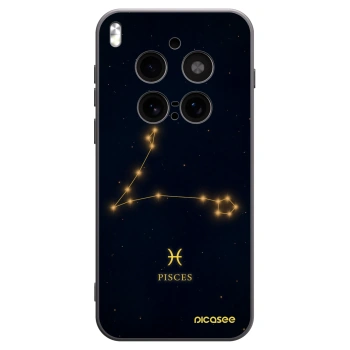 Picasee silikonowe czarne etui na Vivo X300 Pro - PISCES