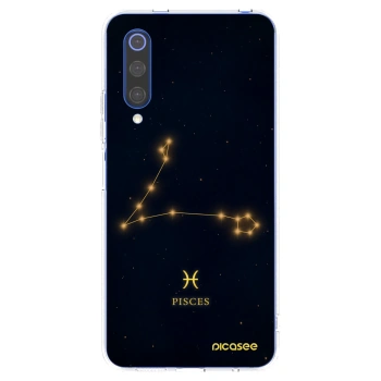 Picasee silikonowe przeźroczyste etui na Xiaomi Mi 9 SE - PISCES