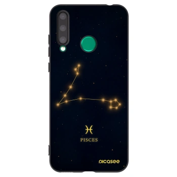 Picasee silikonowe czarne etui na Honor 20 Lite - PISCES