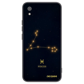 Picasee silikonowe czarne etui na Xiaomi Redmi 7A - PISCES