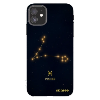 Picasee silikonowe przeźroczyste etui na Apple iPhone 11 - PISCES