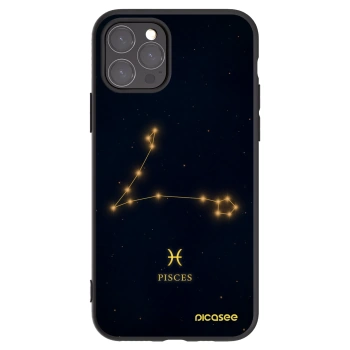 Picasee silikonowe czarne etui na Apple iPhone 11 Pro - PISCES