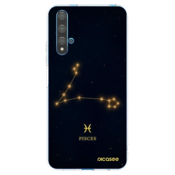 Picasee silikonowe przeźroczyste etui na Huawei Nova 5T - PISCES