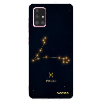 Picasee silikonowe przeźroczyste etui na Samsung Galaxy A71 A715F - PISCES