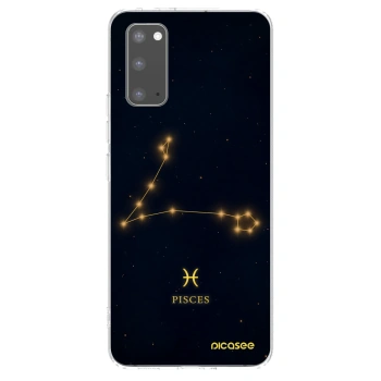 Picasee silikonowe przeźroczyste etui na Samsung Galaxy S20 G980F - PISCES