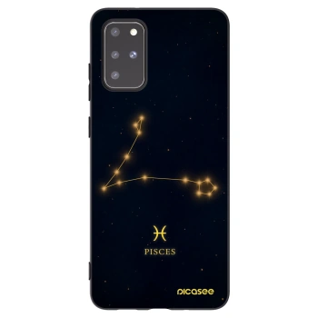 Picasee silikonowe czarne etui na Samsung Galaxy S20+ G985F - PISCES