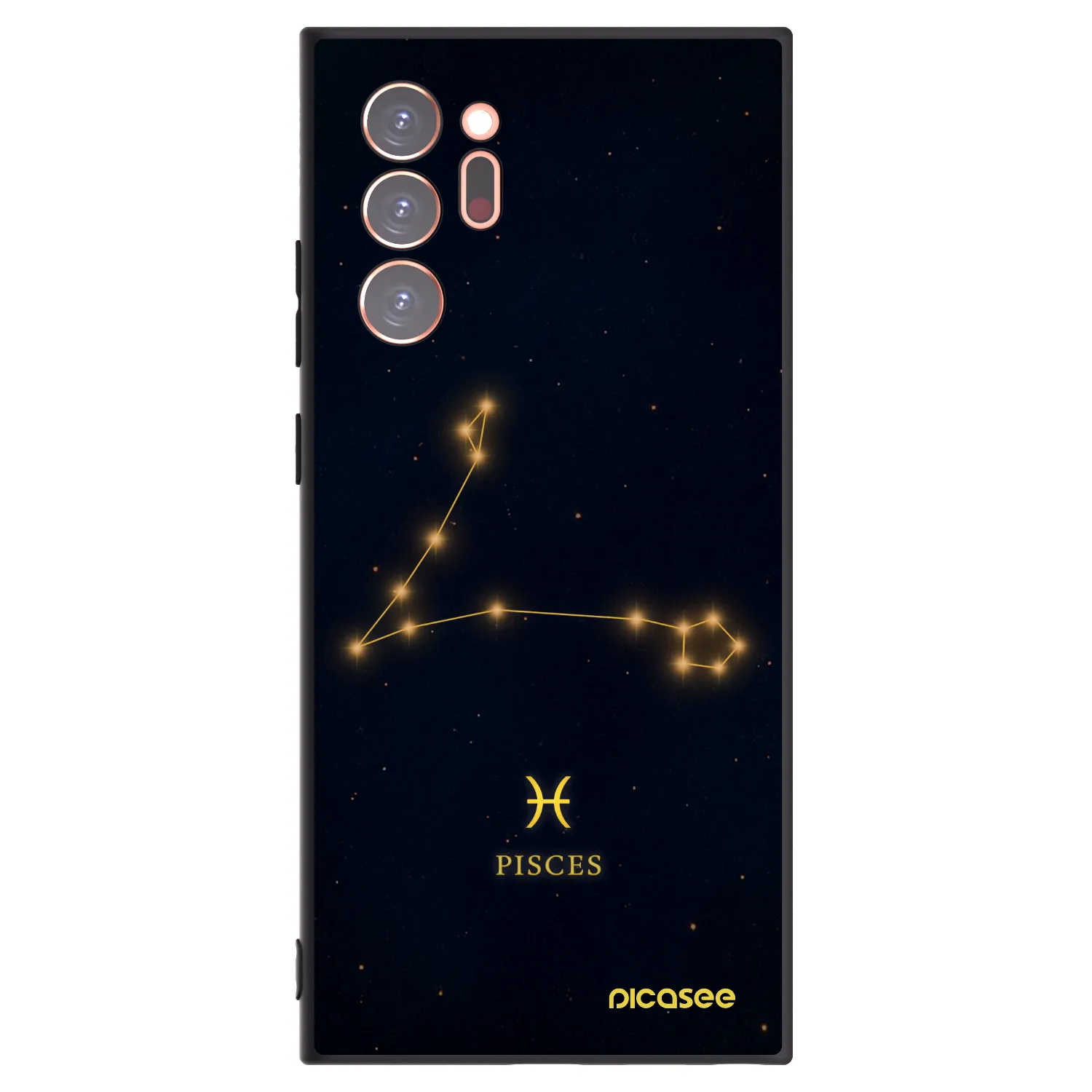 Picasee silikonowe czarne etui na Samsung Galaxy Note 20 Ultra - PISCES