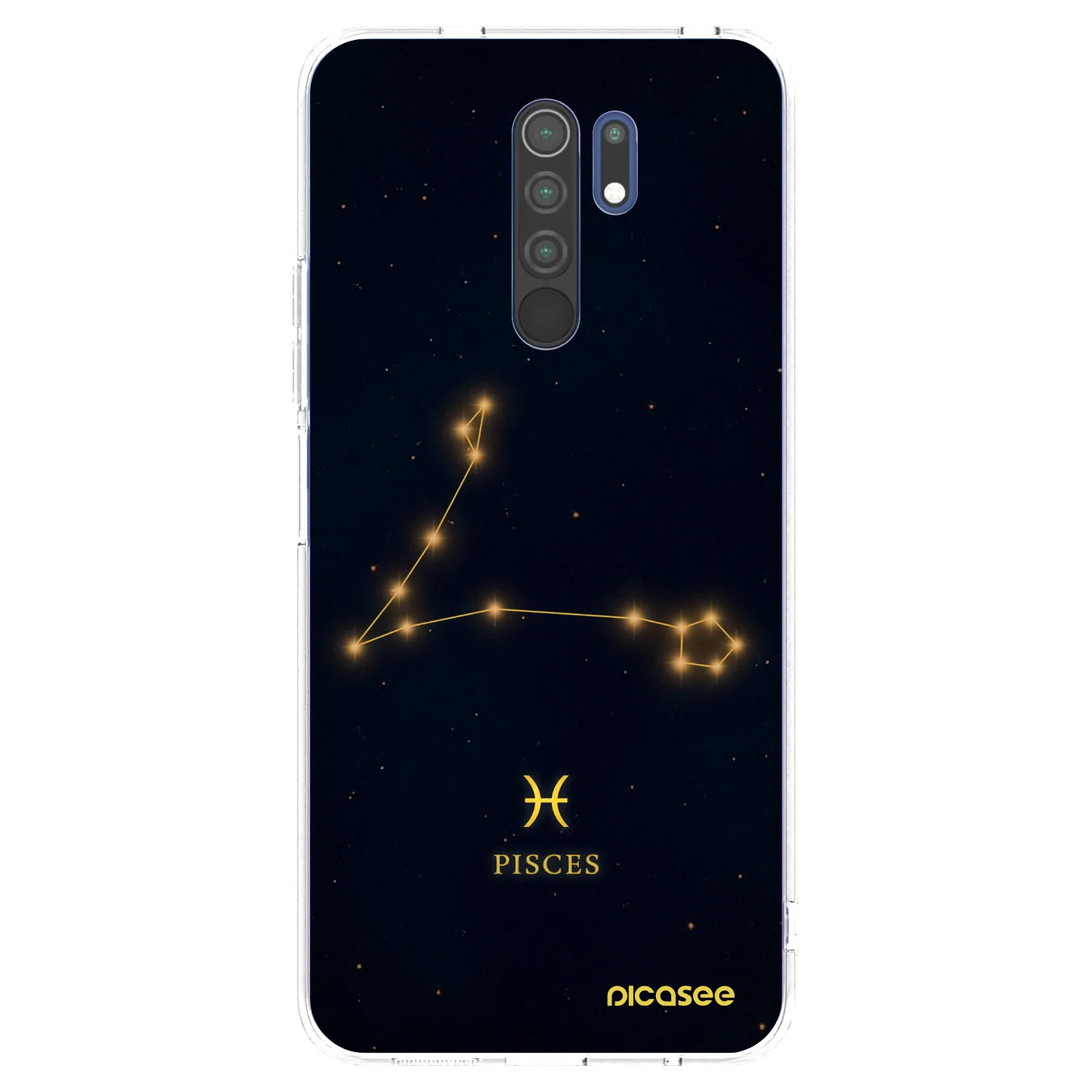 Picasee silikonowe przeźroczyste etui na Xiaomi Redmi 9 - PISCES