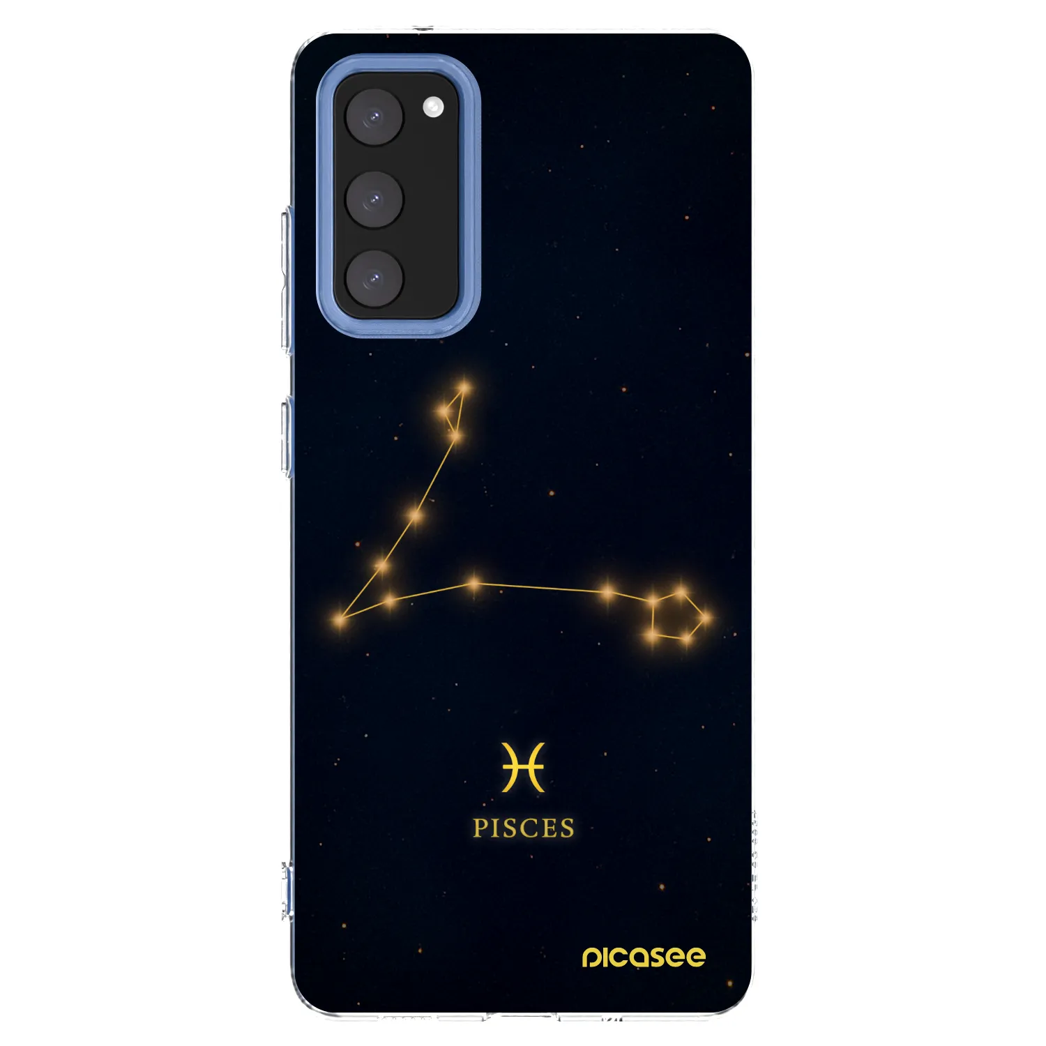 Picasee silikonowe przeźroczyste etui na Samsung Galaxy S20 FE - PISCES