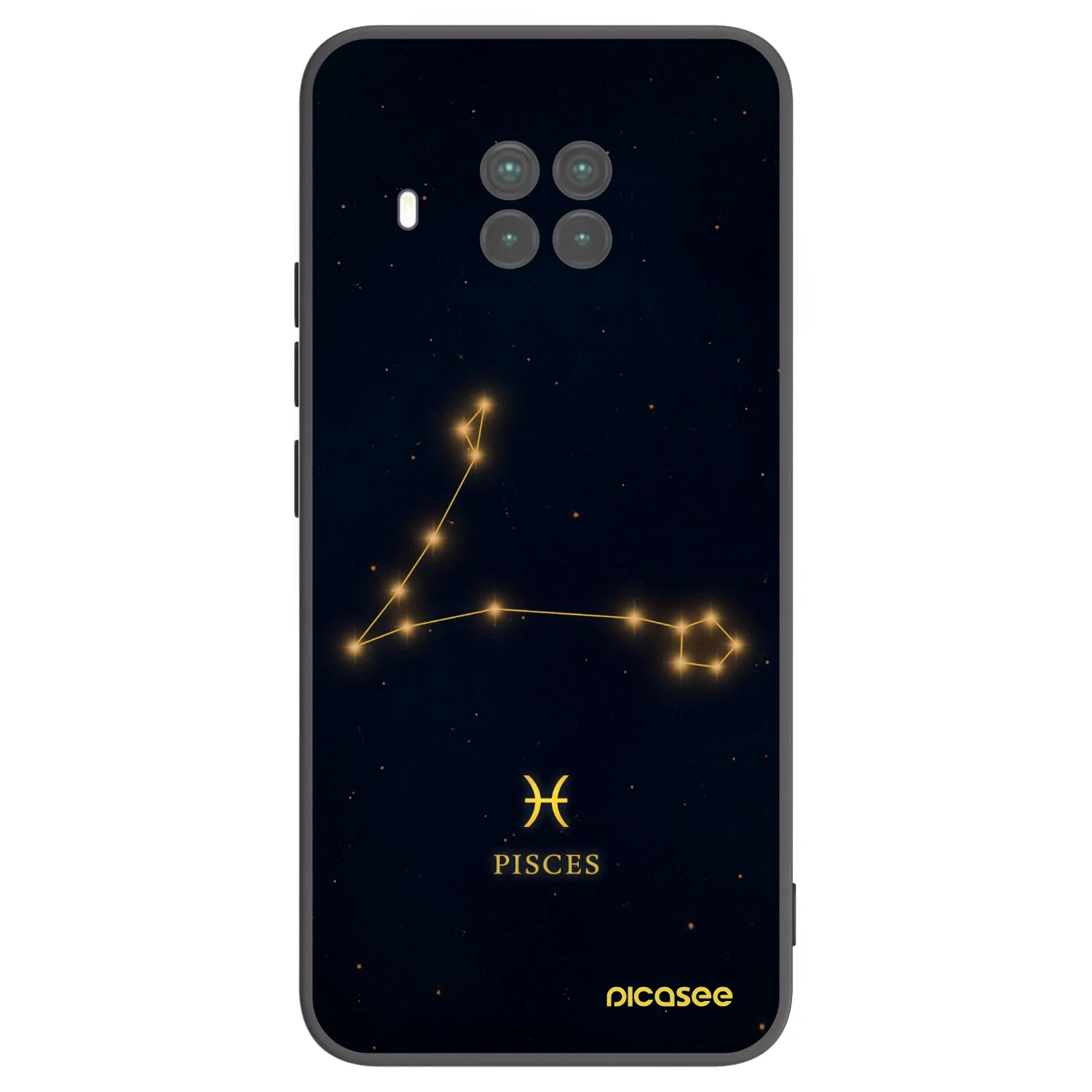 Picasee silikonowe czarne etui na Xiaomi Mi 10T Lite - PISCES