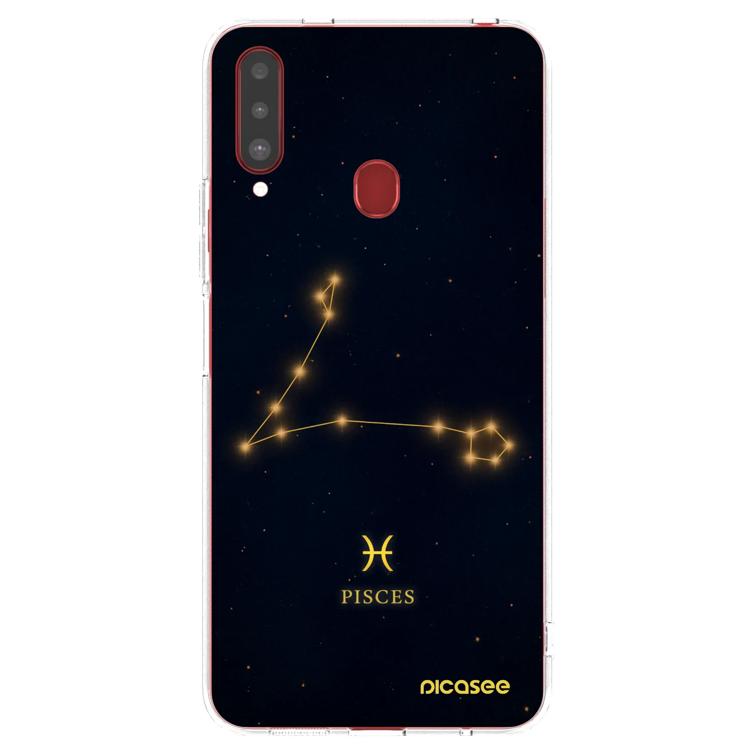 Picasee silikonowe przeźroczyste etui na Samsung Galaxy A20s - PISCES