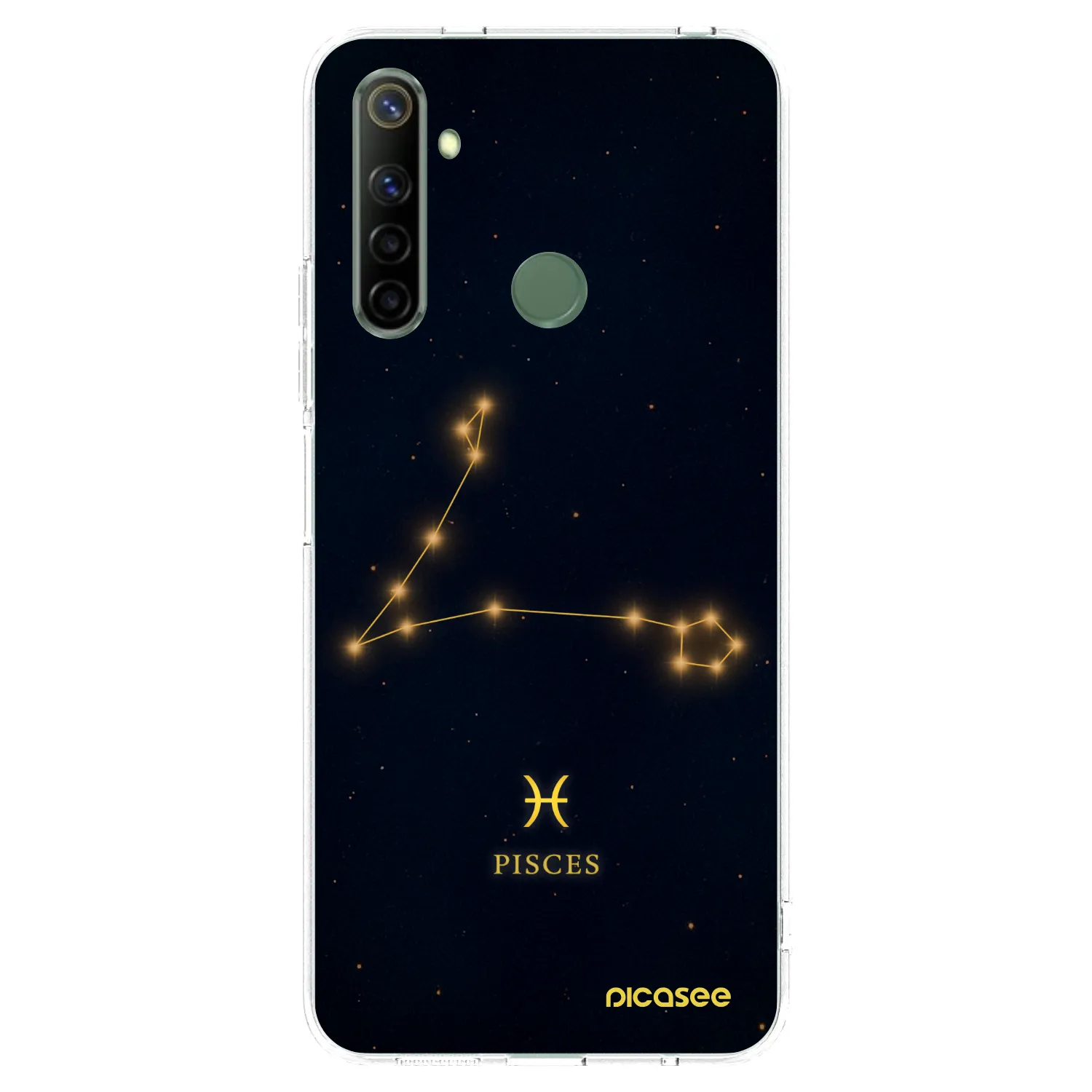 Picasee silikonowe przeźroczyste etui na Realme 6i - PISCES