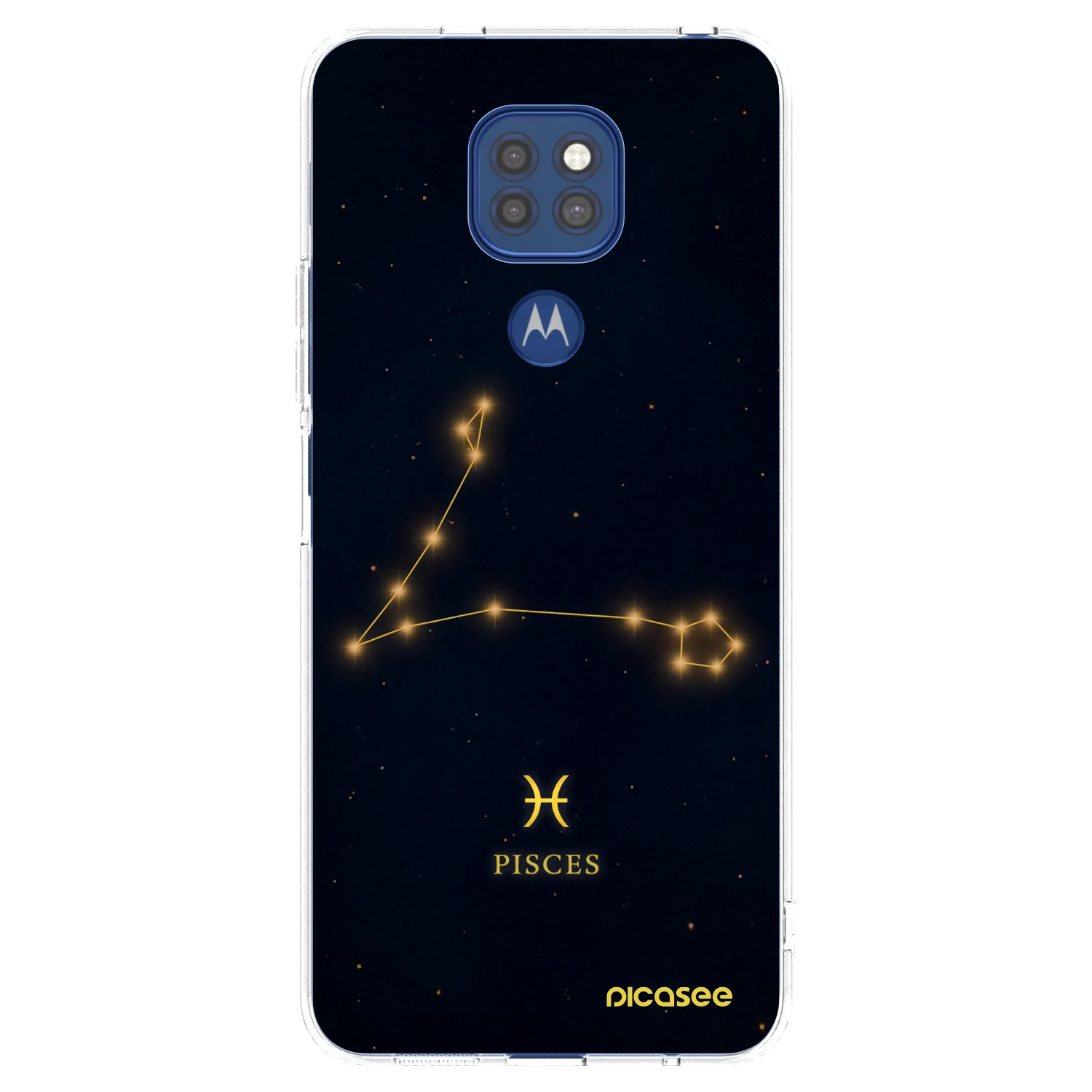 Picasee silikonowe przeźroczyste etui na Motorola Moto G9 Play - PISCES