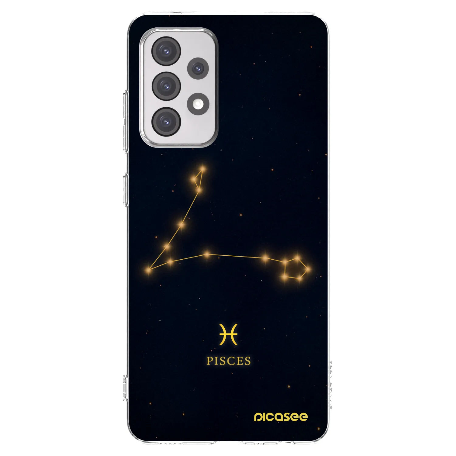 Picasee silikonowe przeźroczyste etui na Samsung Galaxy A52 5G A525F - PISCES