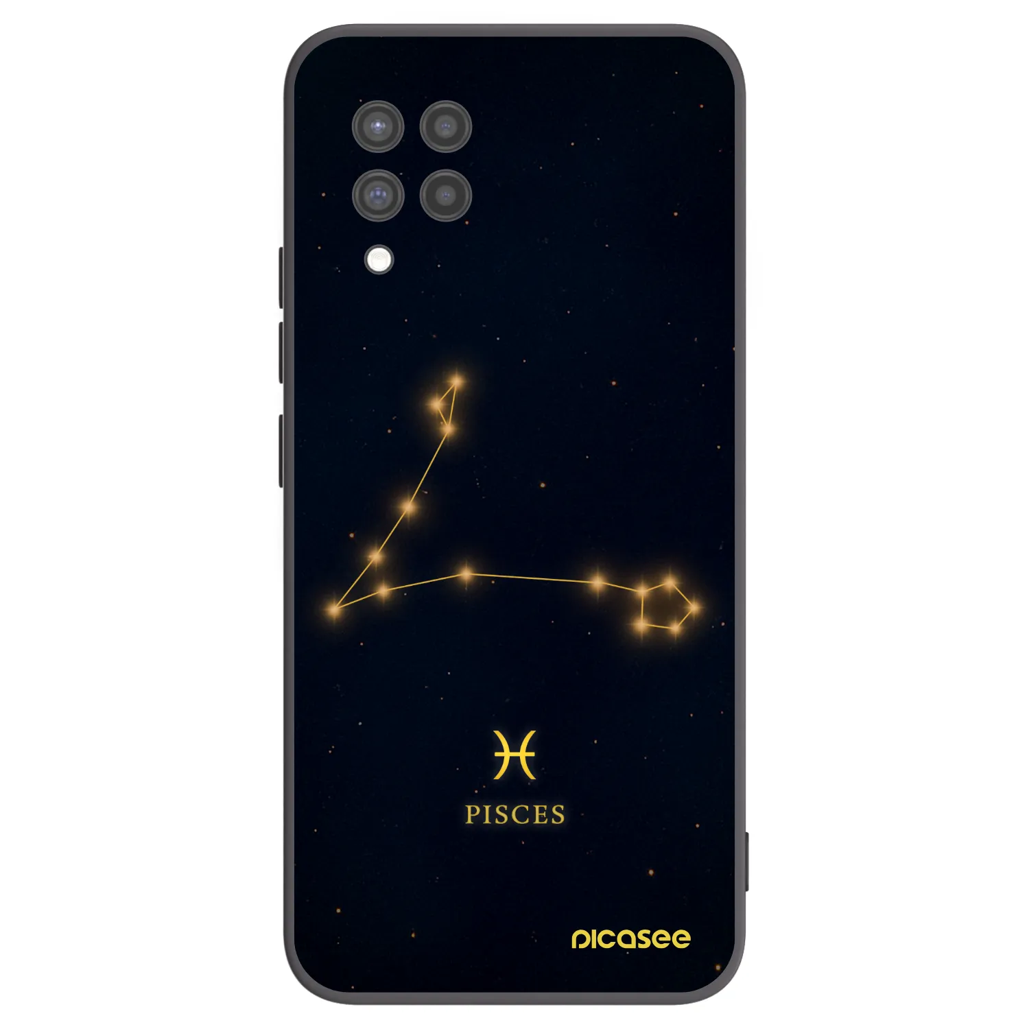 Picasee silikonowe czarne etui na Samsung Galaxy A42 A426B - PISCES