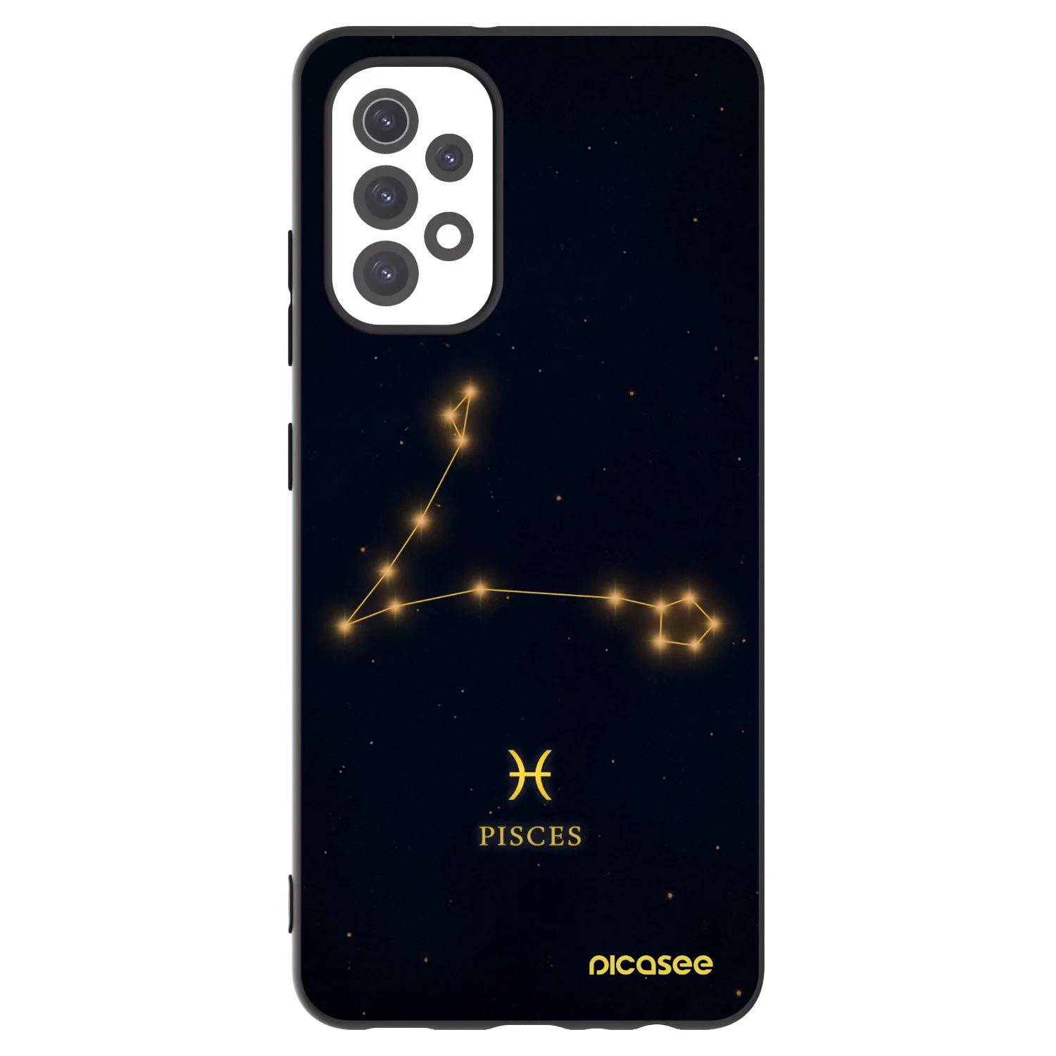 Picasee silikonowe czarne etui na Samsung Galaxy A32 5G A326B - PISCES