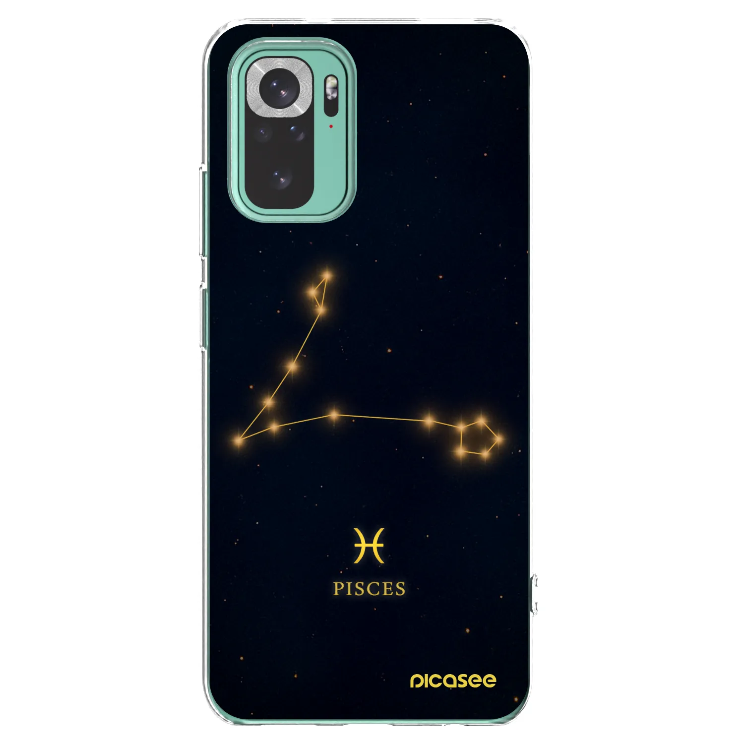 Picasee silikonowe przeźroczyste etui na Xiaomi Redmi Note 10 Pro - PISCES