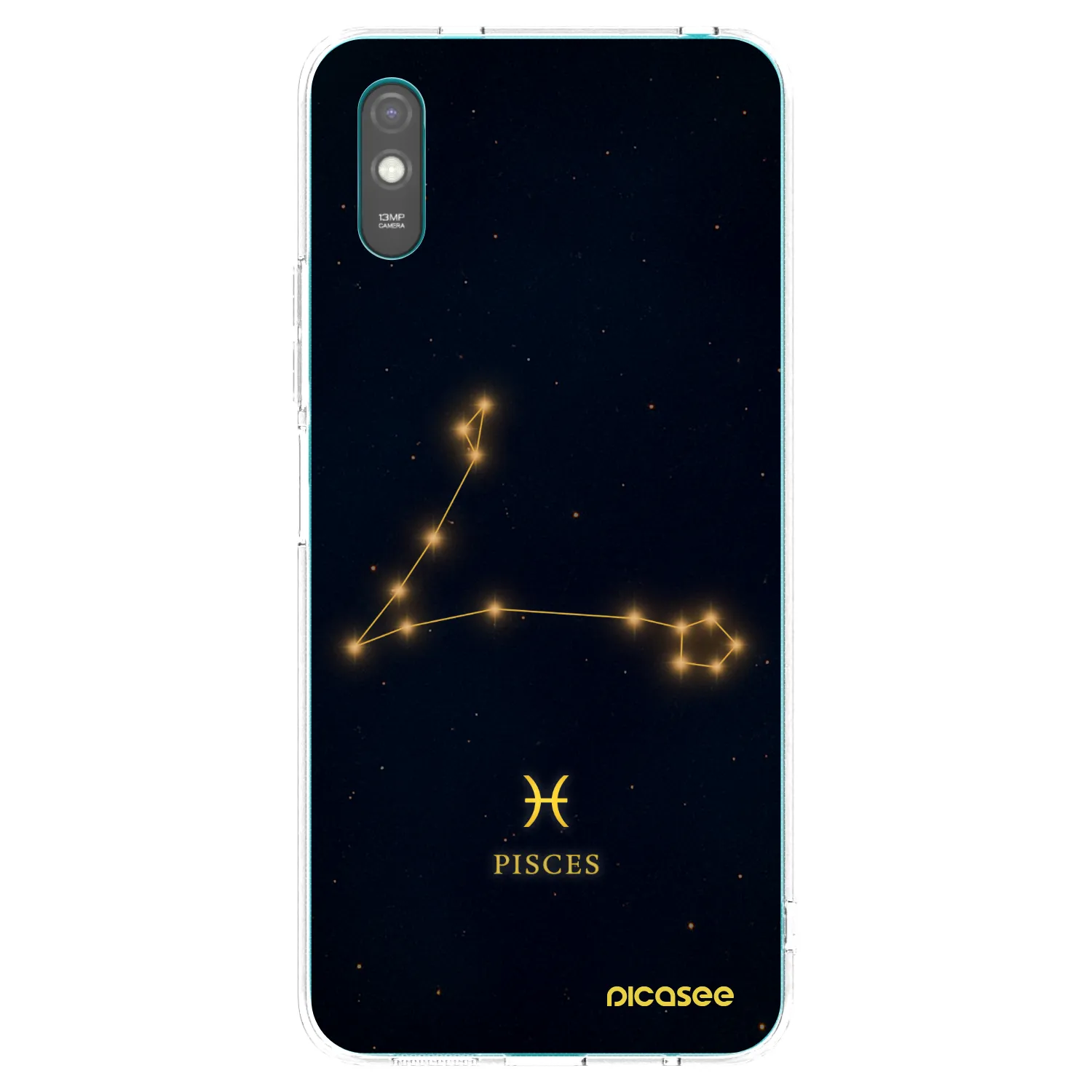 Picasee silikonowe przeźroczyste etui na Xiaomi Redmi 9AT - PISCES