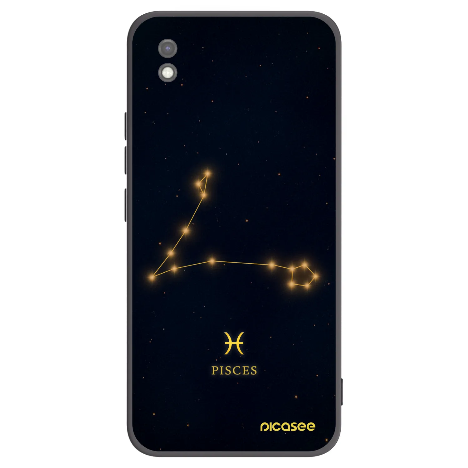 Picasee silikonowe czarne etui na Xiaomi Redmi 9AT - PISCES