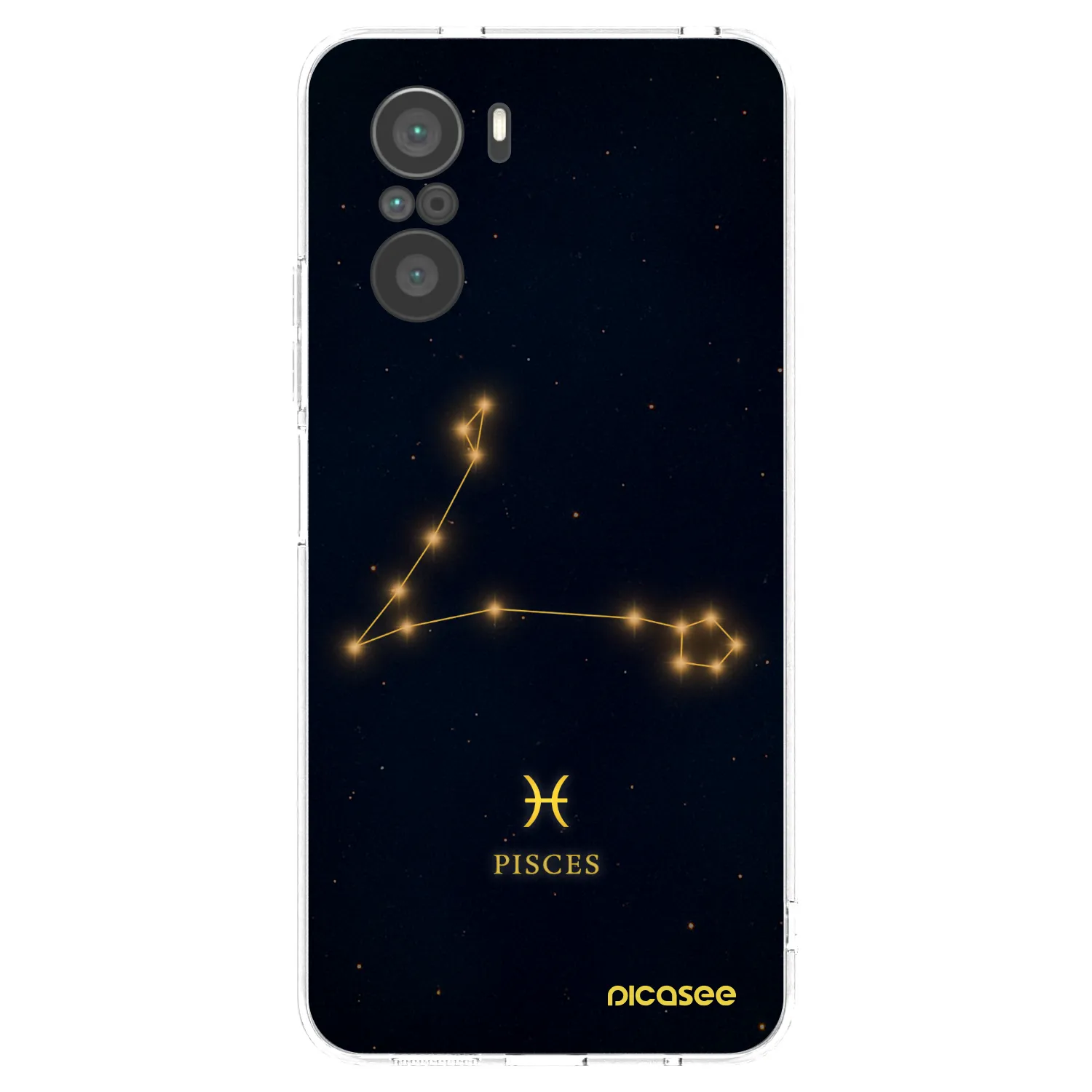 Picasee silikonowe przeźroczyste etui na Xiaomi Poco F3 - PISCES