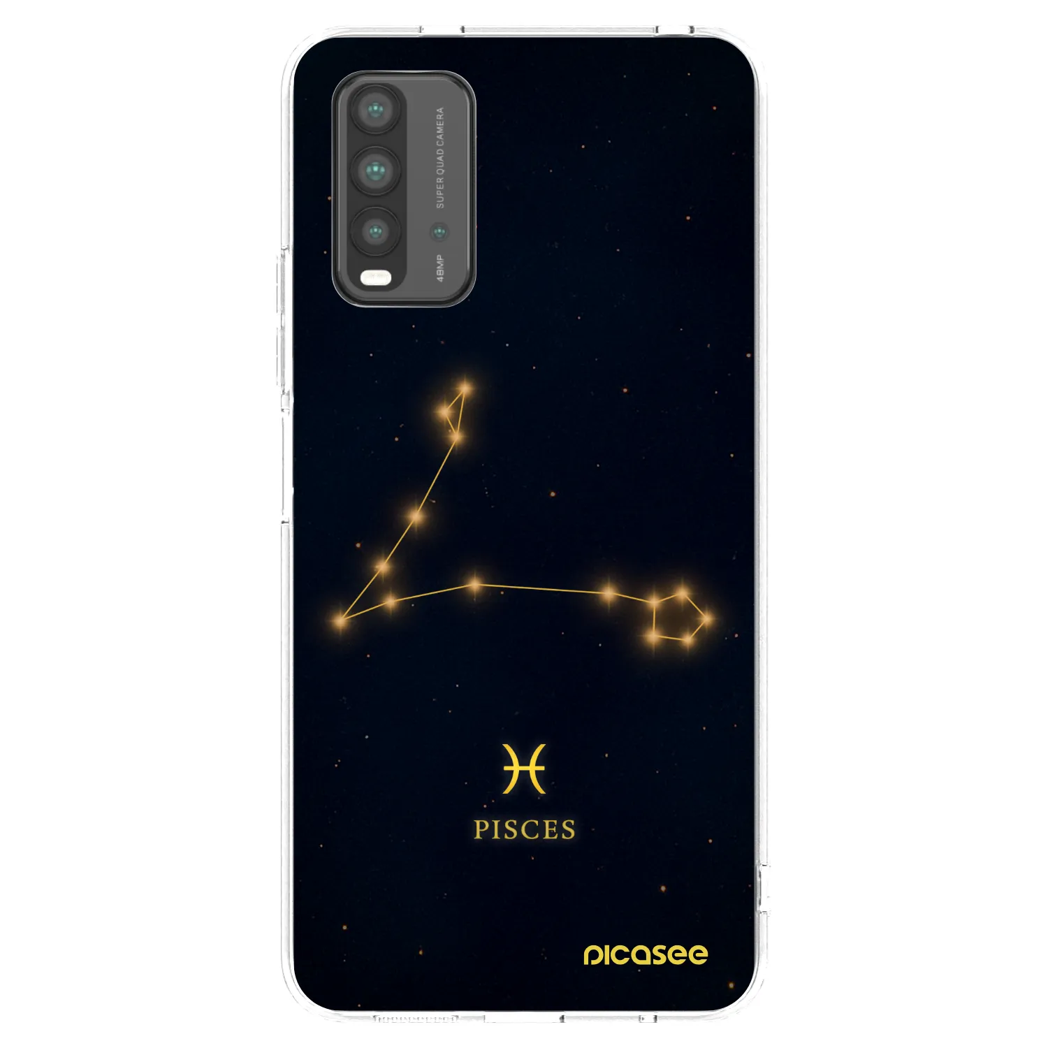 Picasee silikonowe przeźroczyste etui na Xiaomi Redmi 9T - PISCES