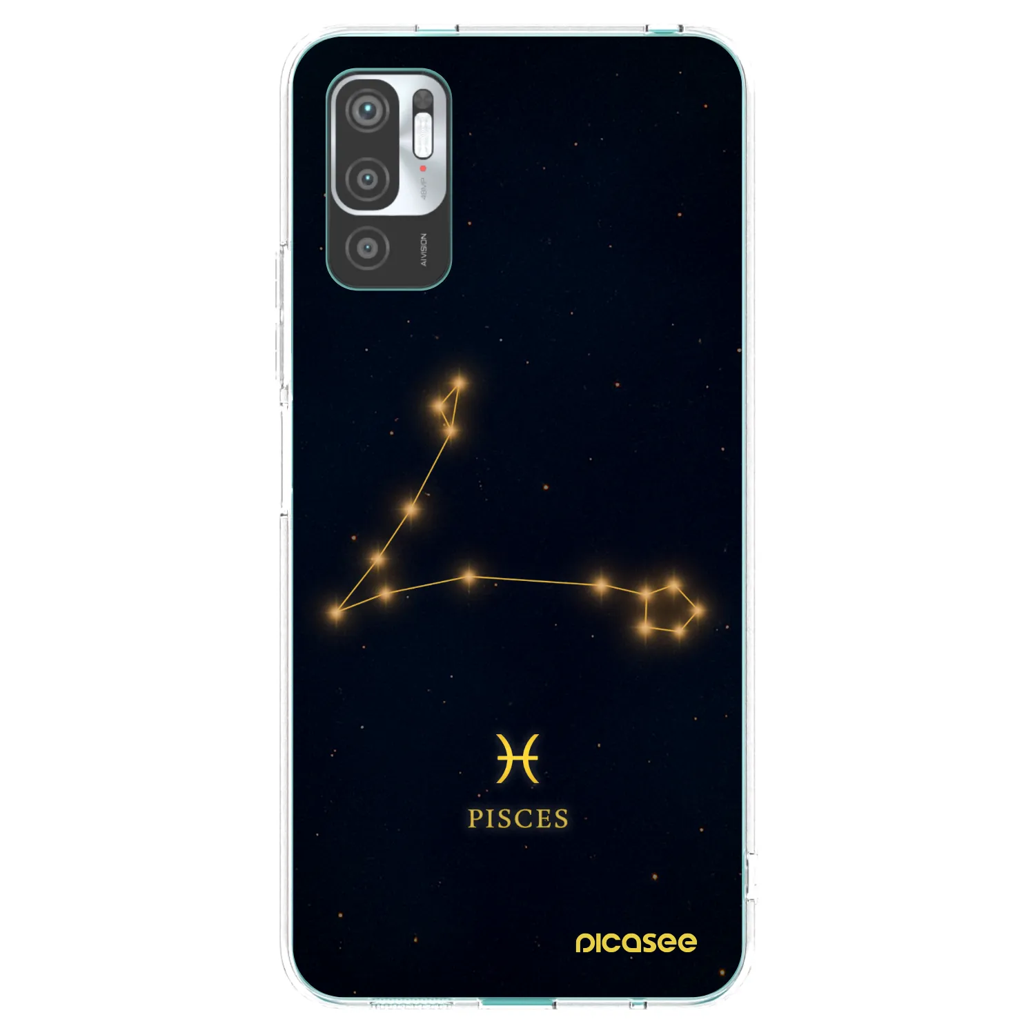 Picasee silikonowe przeźroczyste etui na Xiaomi Redmi Note 10 5G - PISCES