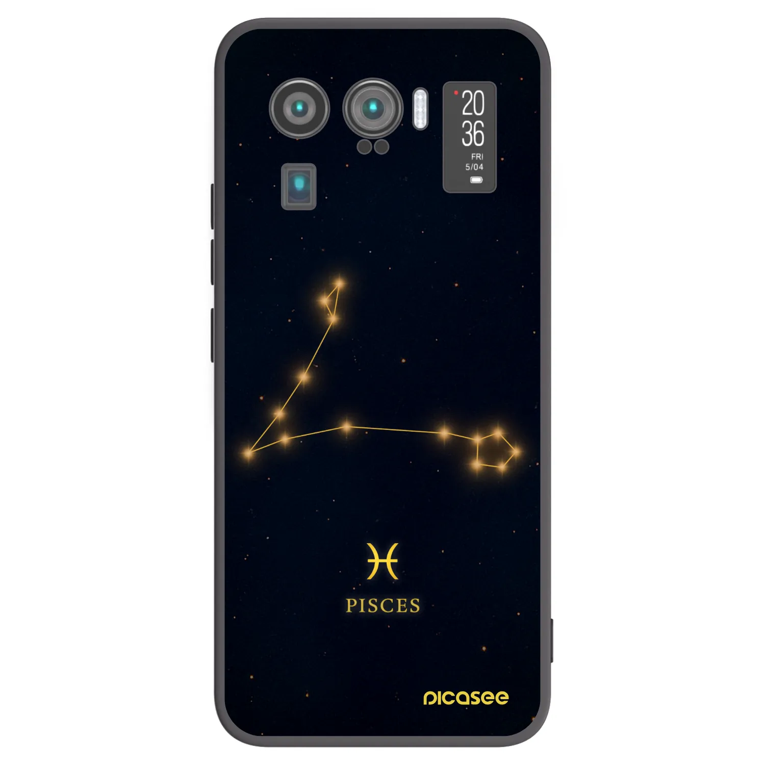 Picasee silikonowe czarne etui na Xiaomi Mi 11 Ultra - PISCES