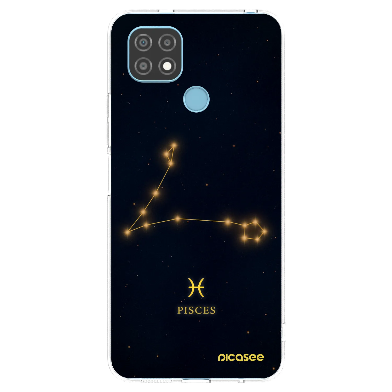 Picasee silikonowe przeźroczyste etui na Realme C21 - PISCES