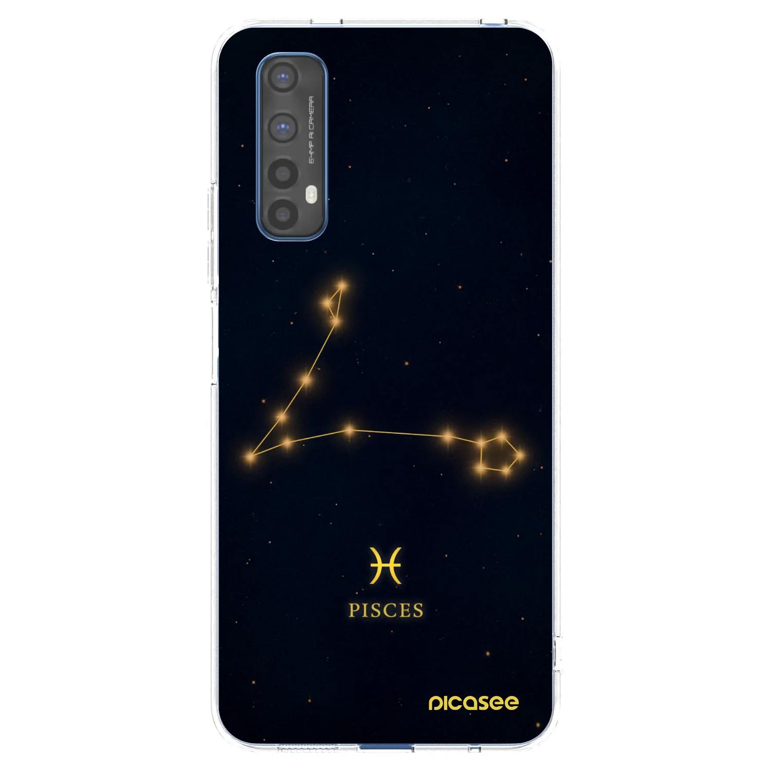 Picasee silikonowe przeźroczyste etui na Realme 7 - PISCES