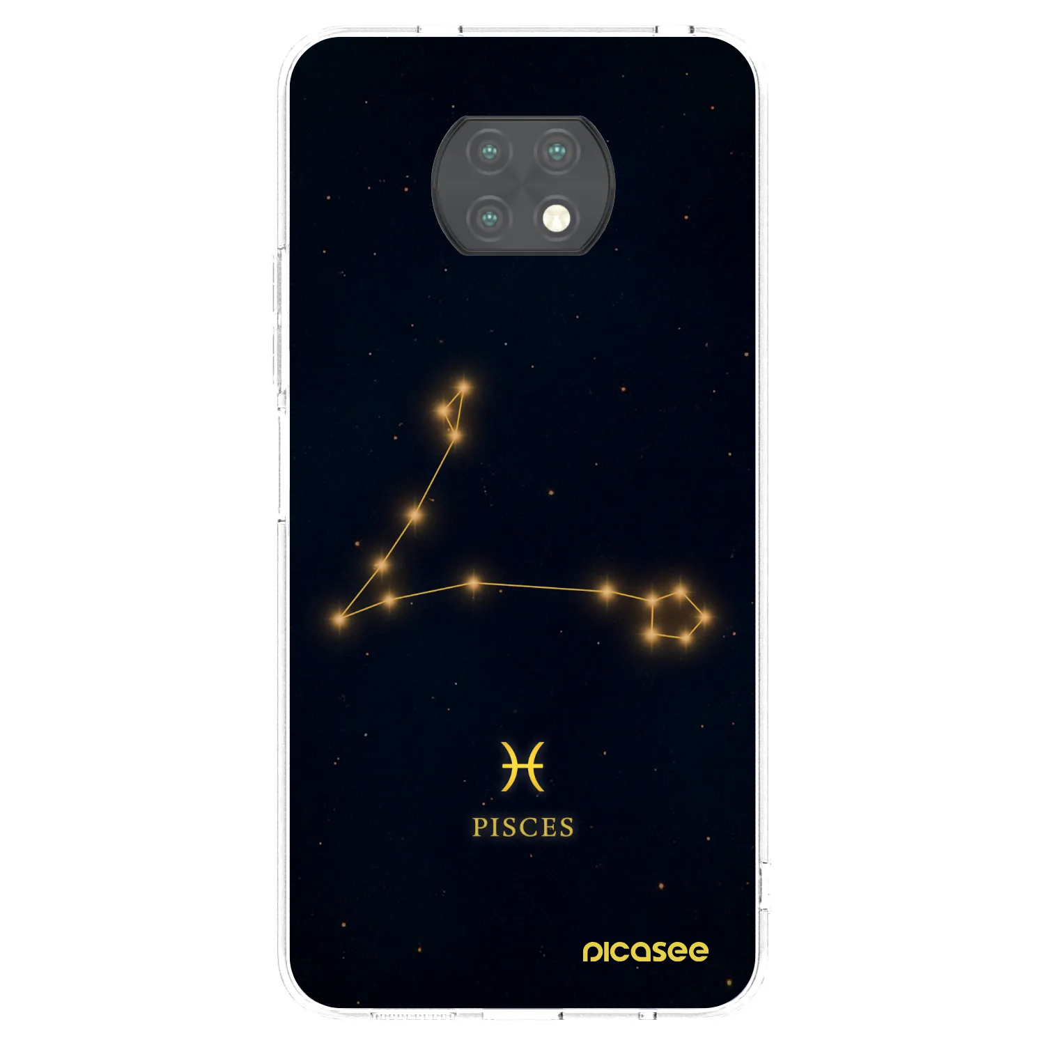 Picasee silikonowe przeźroczyste etui na Xiaomi Redmi Note 9T - PISCES