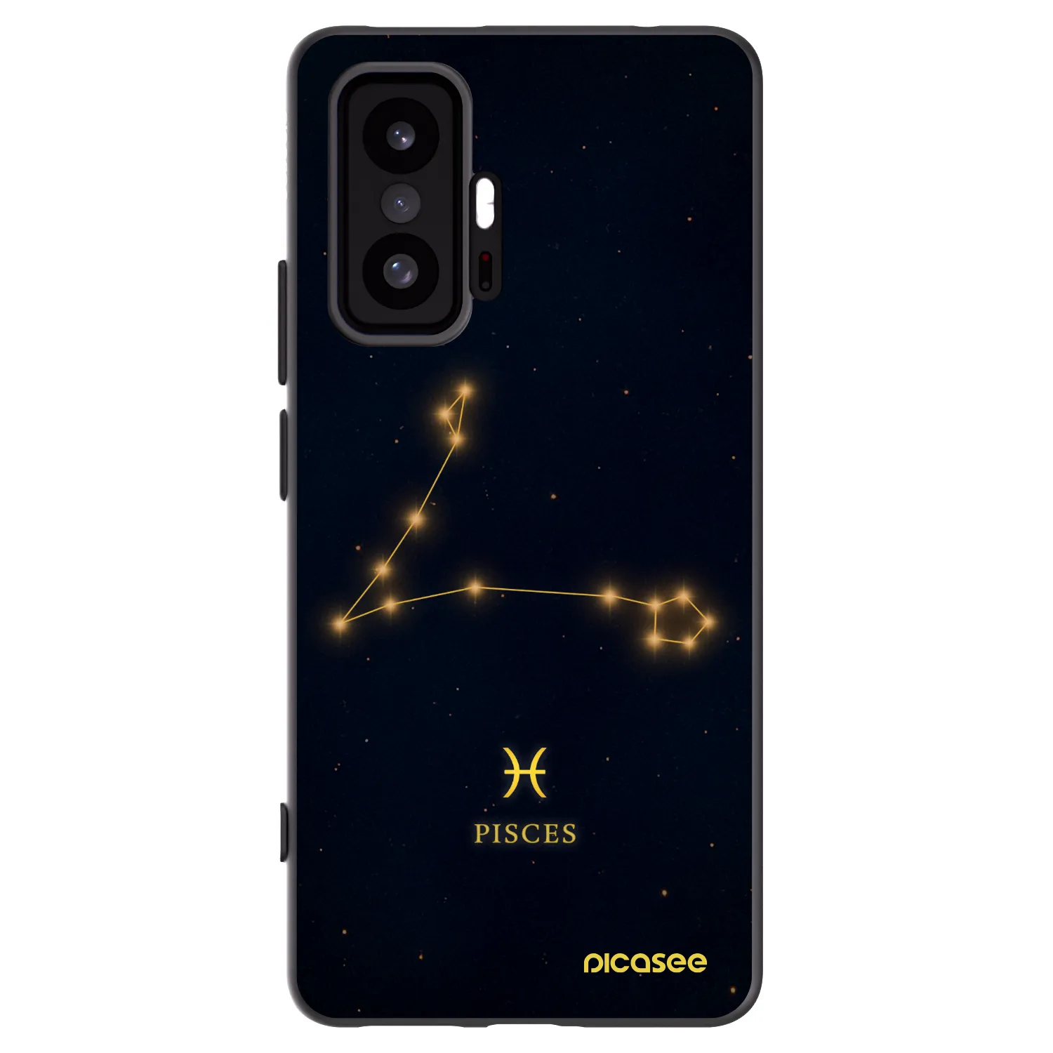 Picasee silikonowe czarne etui na Xiaomi 11T - PISCES