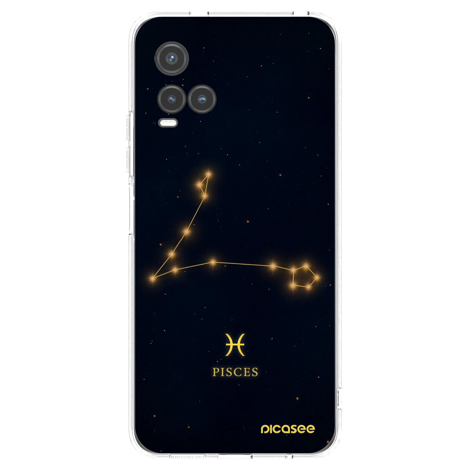 Picasee silikonowe przeźroczyste etui na Vivo Y33s - PISCES