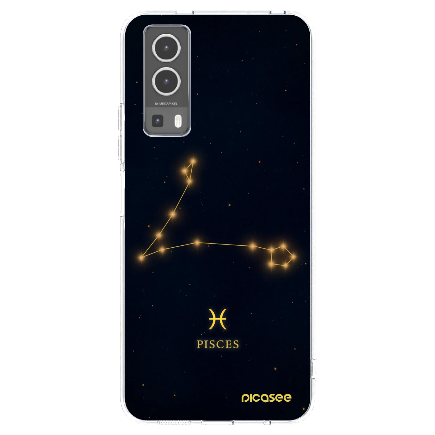 Picasee silikonowe przeźroczyste etui na Vivo Y72 5G - PISCES