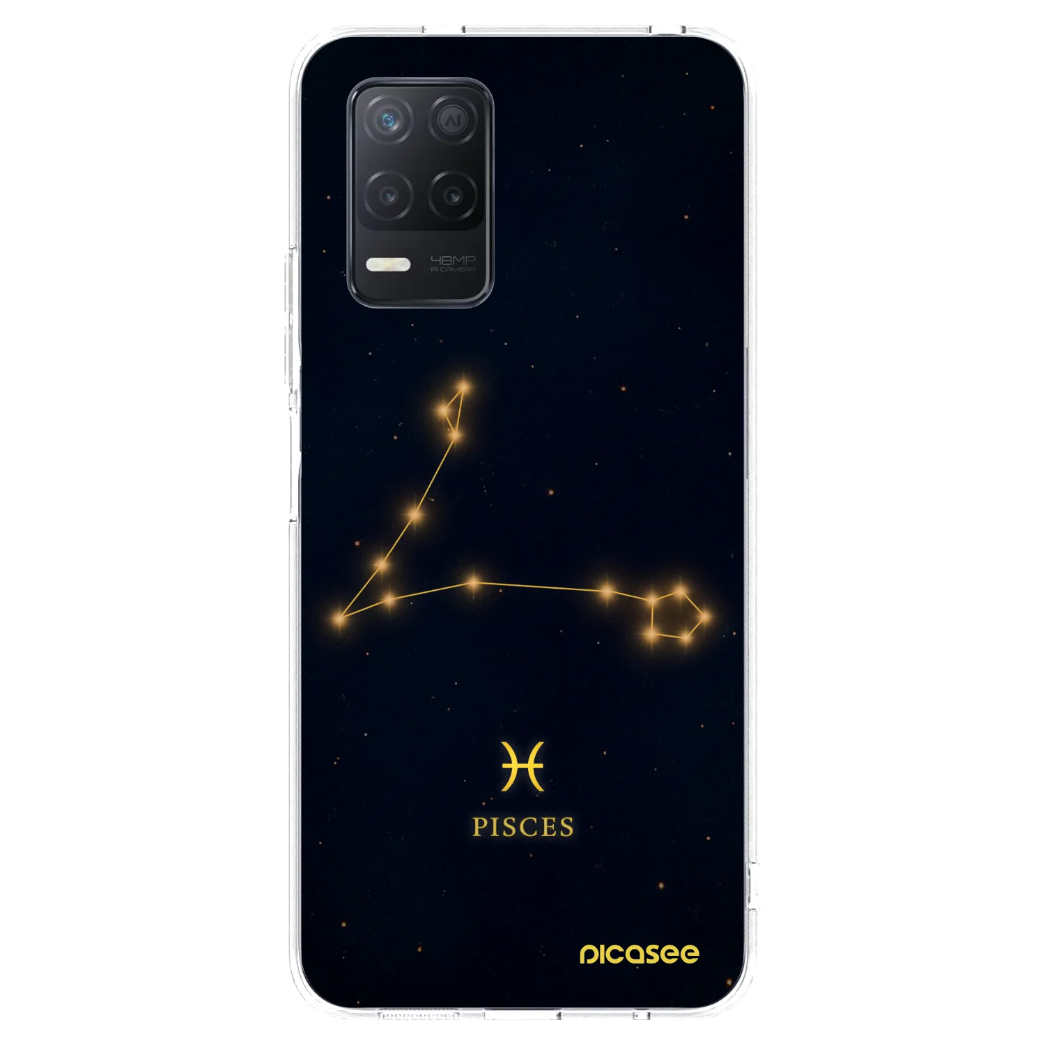 Picasee silikonowe przeźroczyste etui na Realme 8 5G - PISCES