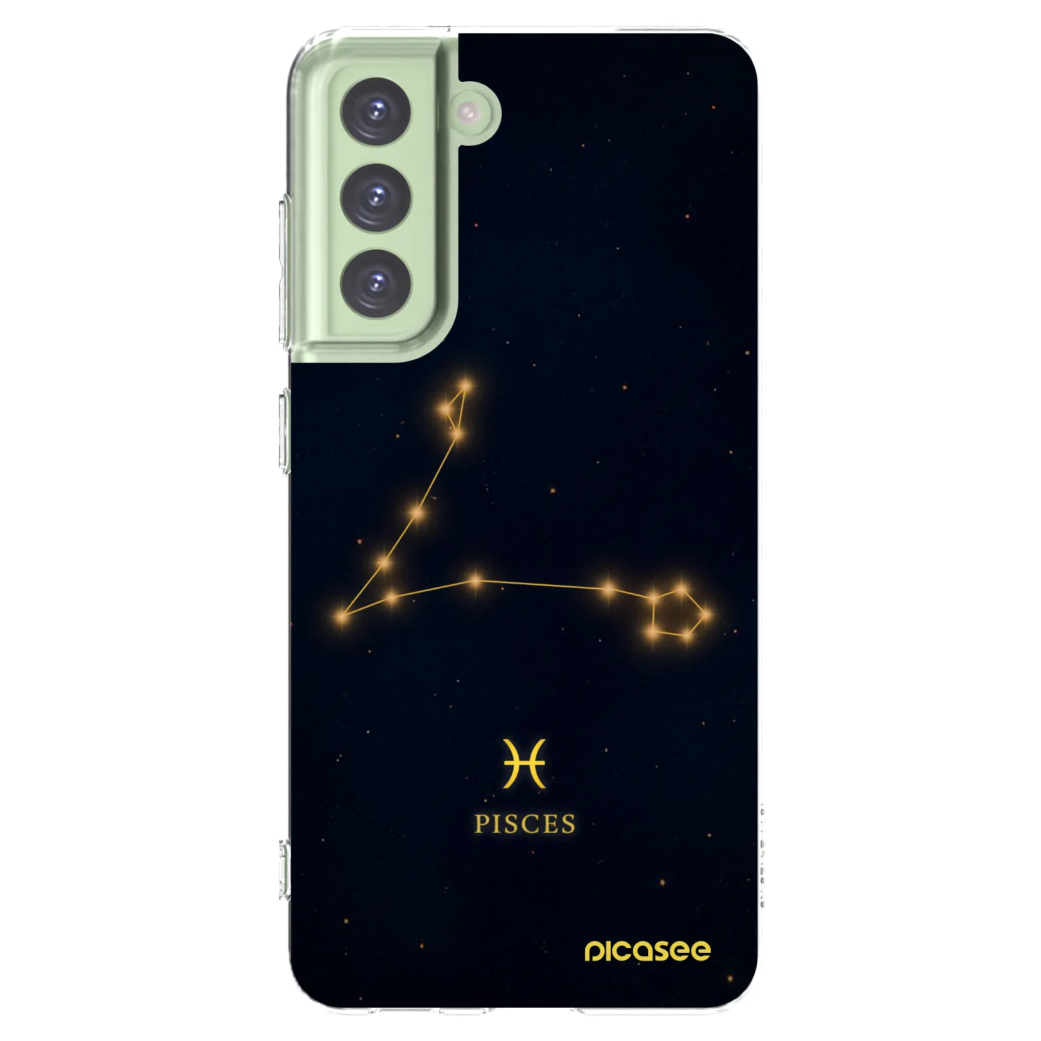 Picasee silikonowe przeźroczyste etui na Samsung Galaxy S21 FE 5G - PISCES
