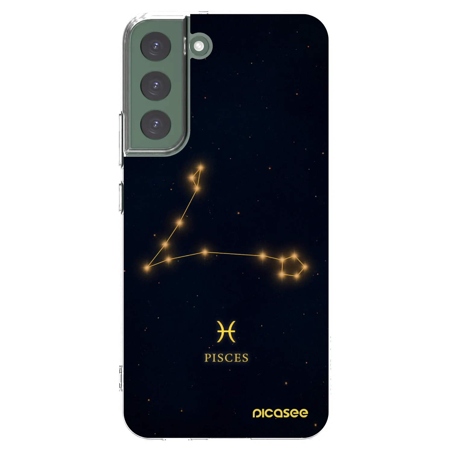 Picasee silikonowe przeźroczyste etui na Samsung Galaxy S22+ 5G - PISCES