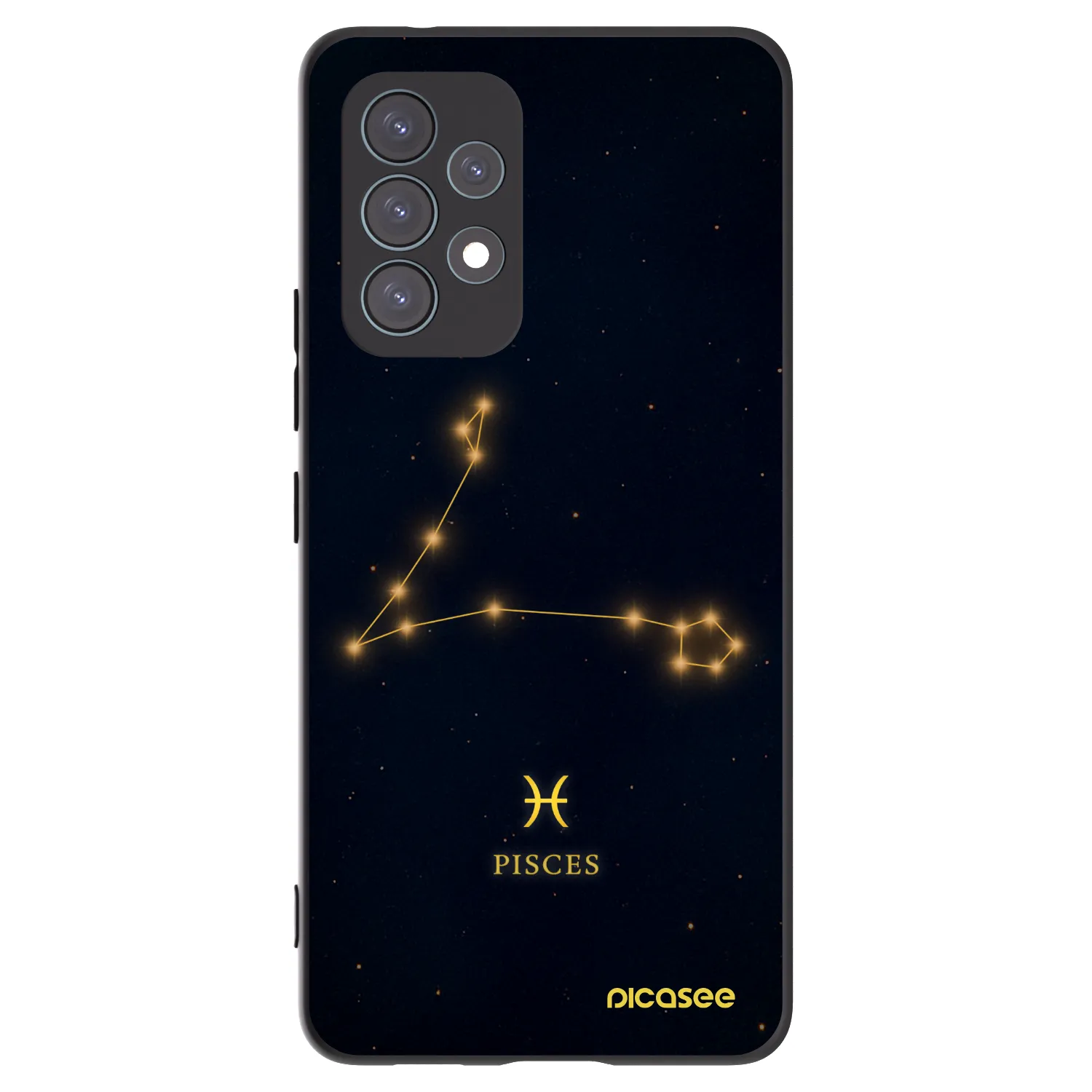 Picasee silikonowe czarne etui na Samsung Galaxy A53 5G A536 - PISCES