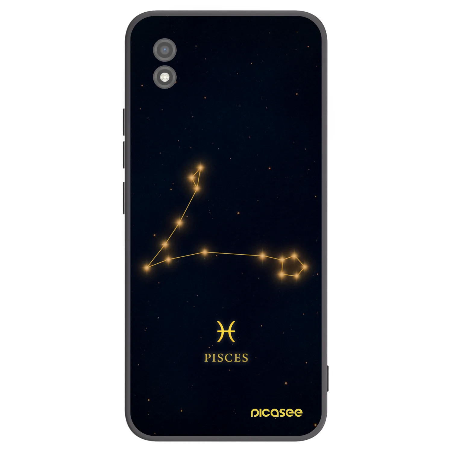 Picasee silikonowe czarne etui na Realme C11 (2021) - PISCES