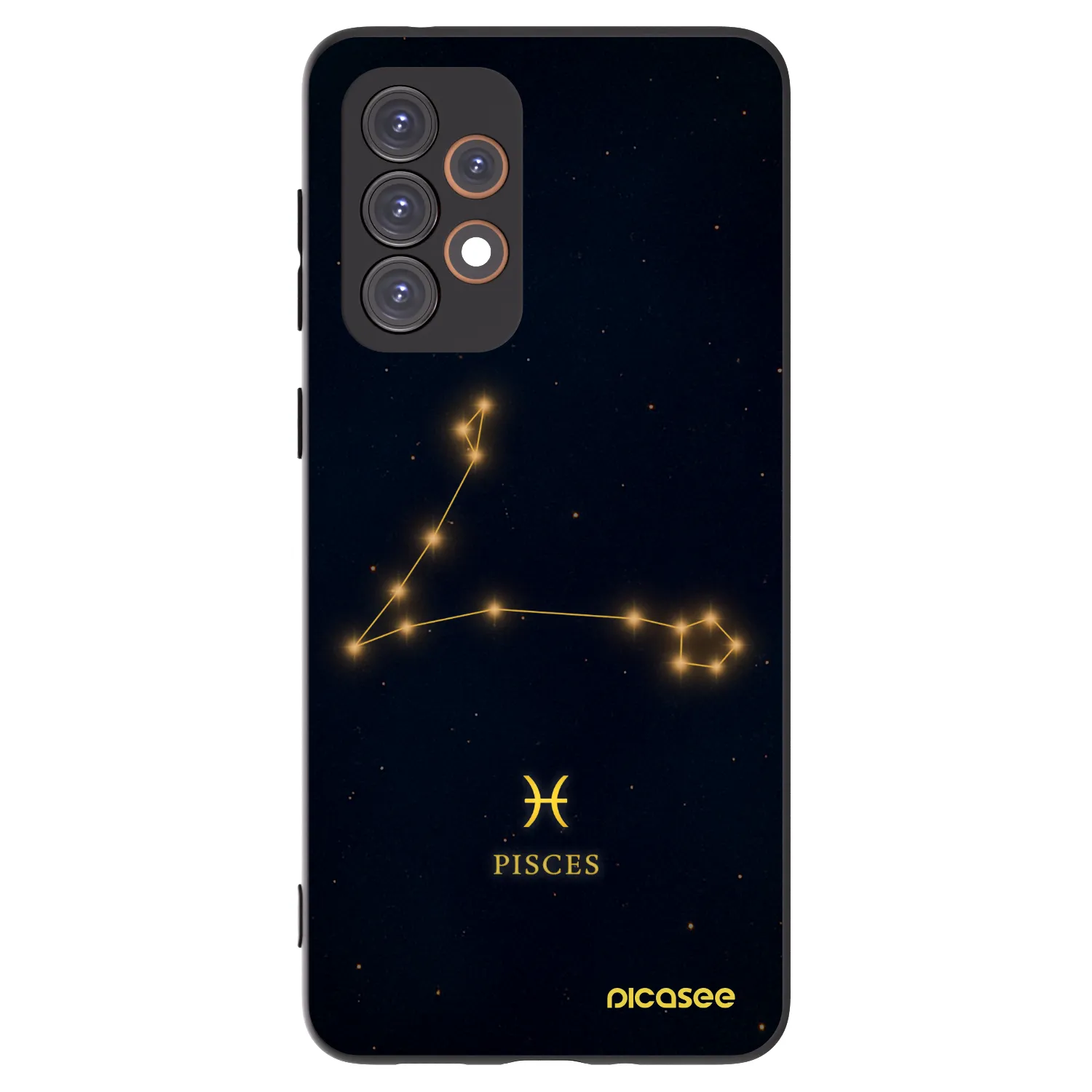 Picasee silikonowe czarne etui na Samsung Galaxy A33 5G A336 - PISCES