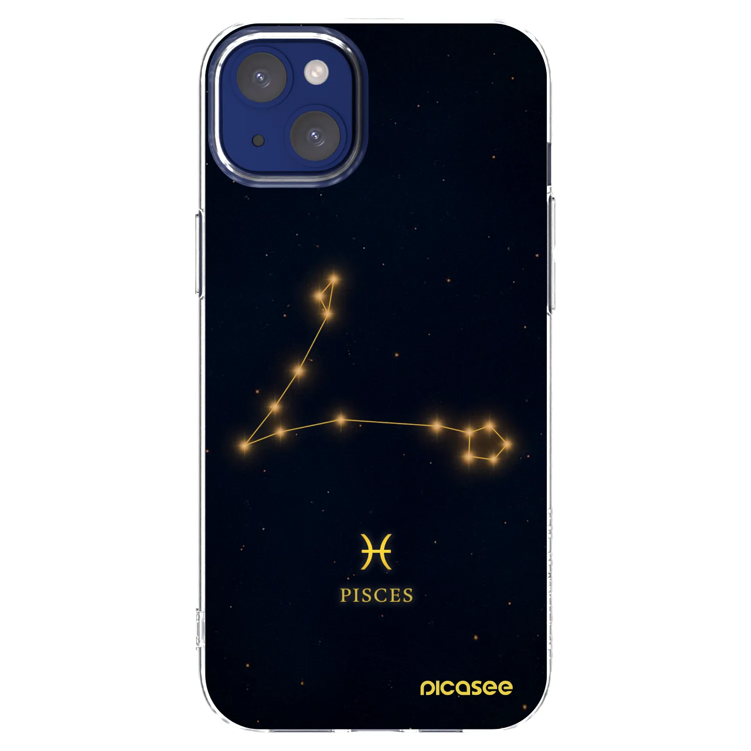 Picasee silikonowe przeźroczyste etui na Apple iPhone 14 Plus - PISCES