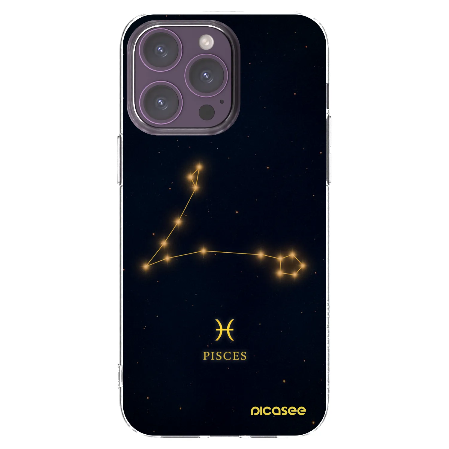 Picasee silikonowe przeźroczyste etui na Apple iPhone 14 Pro Max - PISCES
