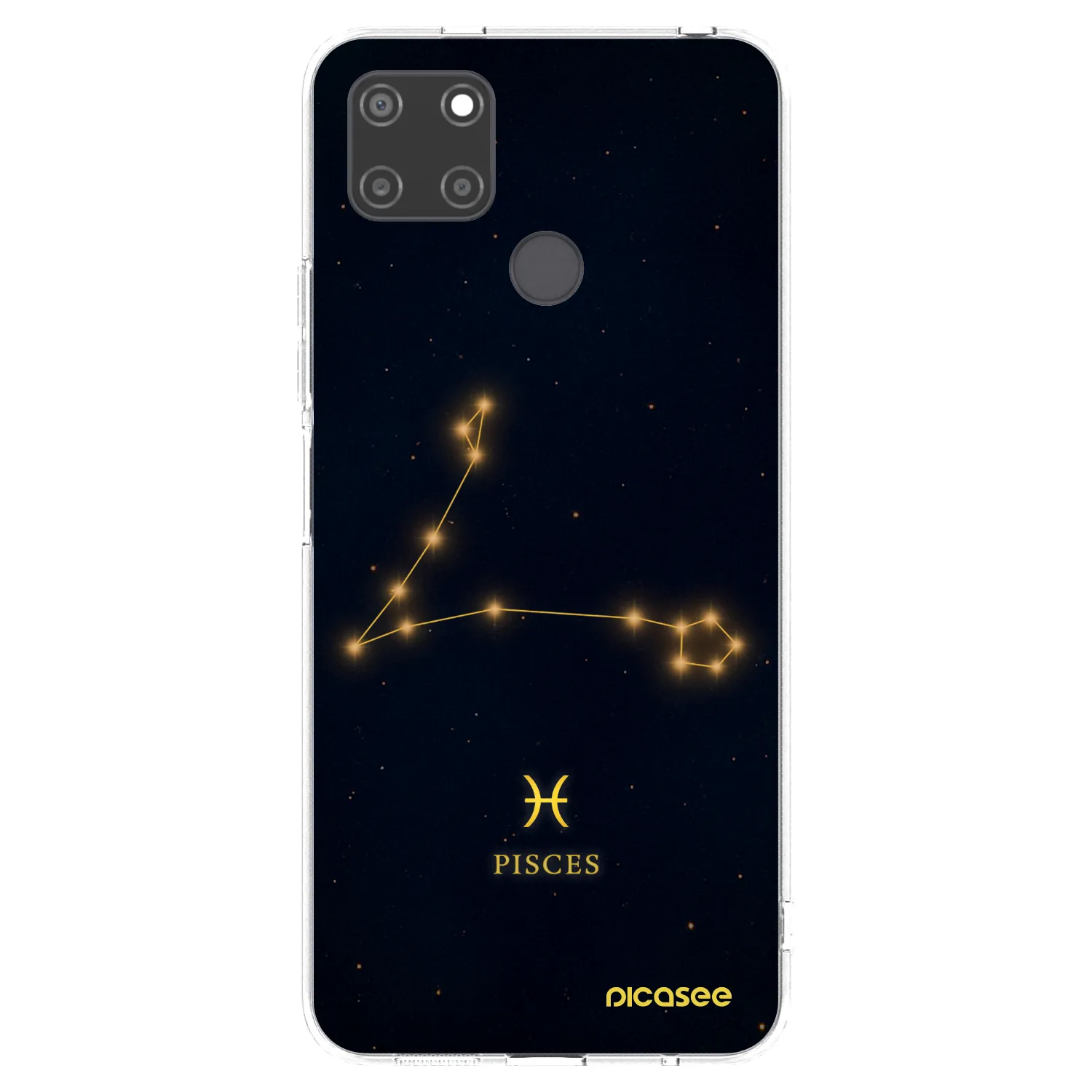 Picasee silikonowe przeźroczyste etui na Realme C21Y - PISCES