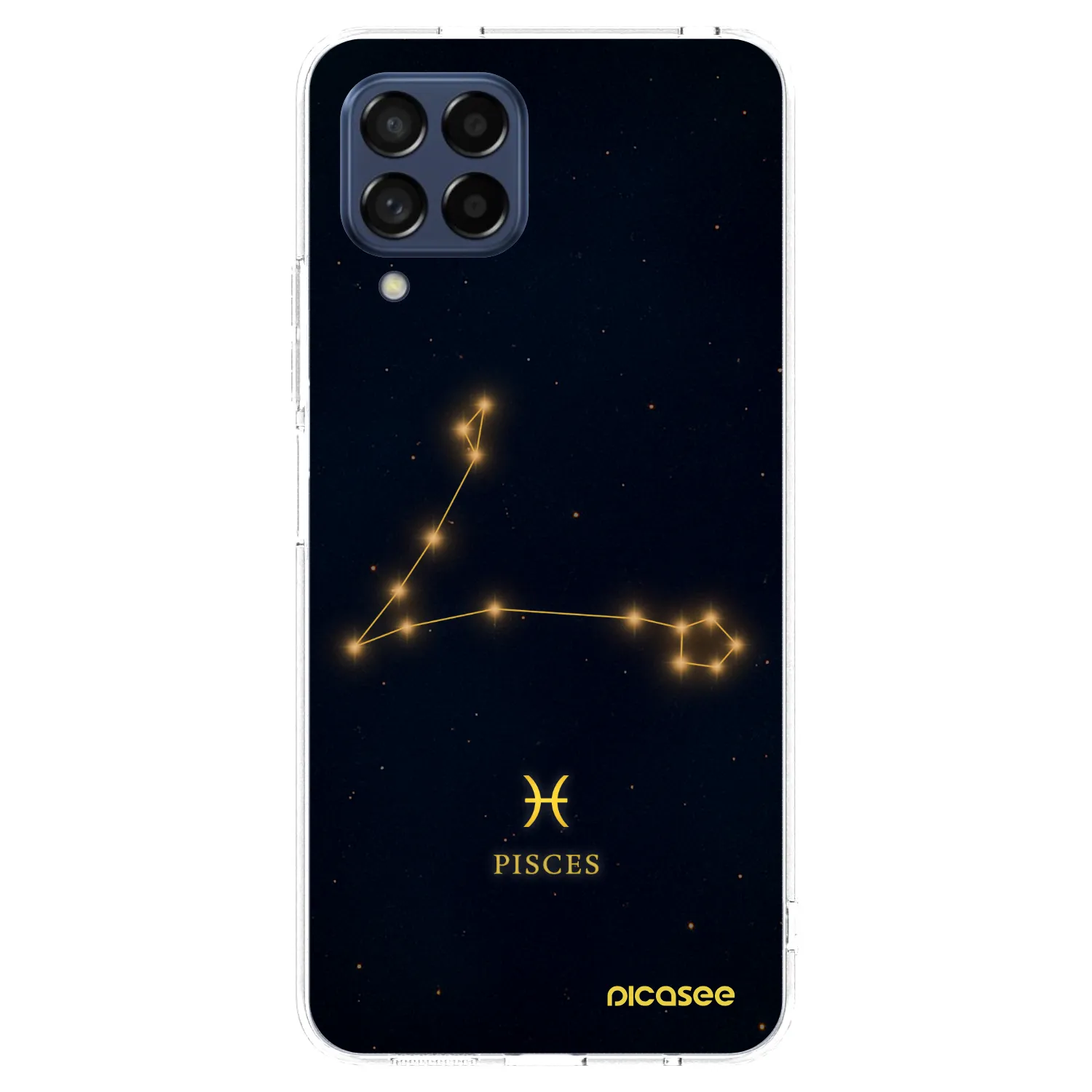 Picasee silikonowe przeźroczyste etui na Samsung Galaxy M53 5G - PISCES