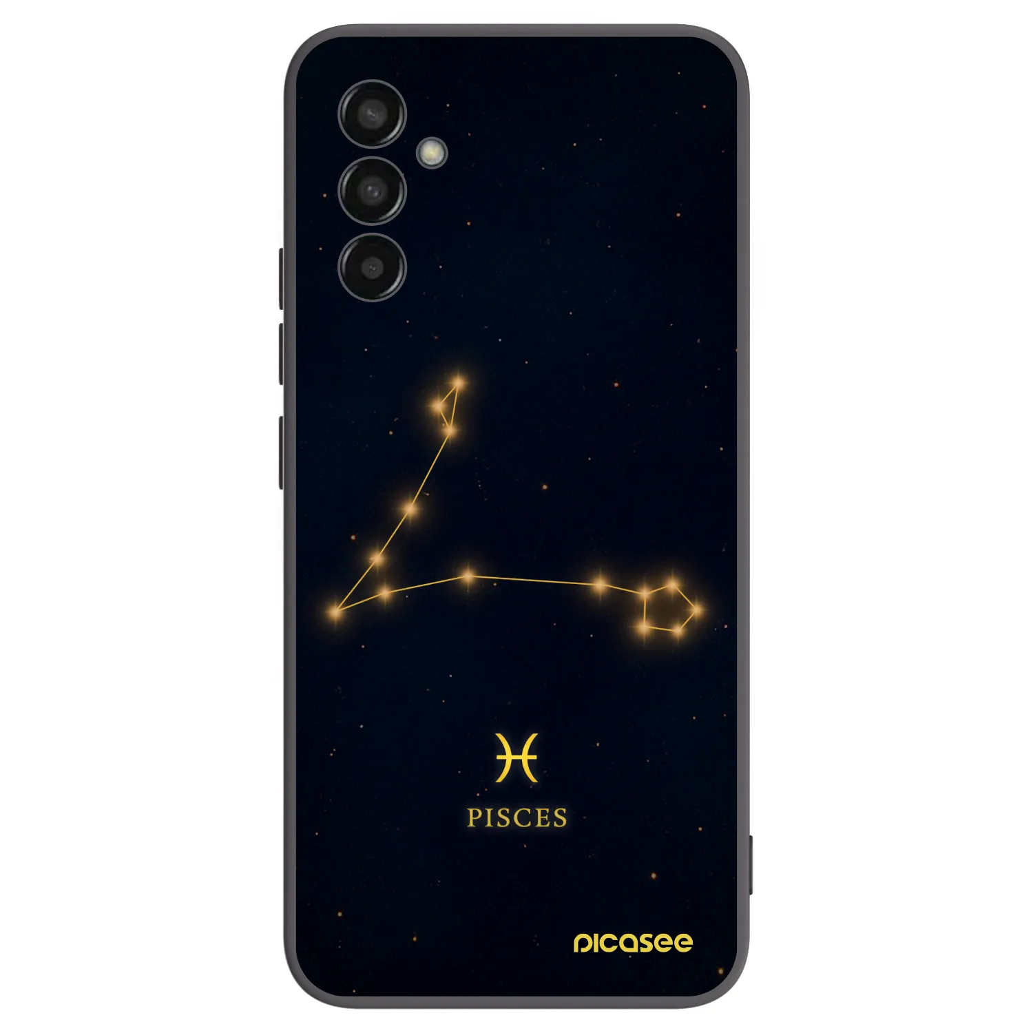 Picasee silikonowe czarne etui na Samsung Galaxy M13 M135F - PISCES