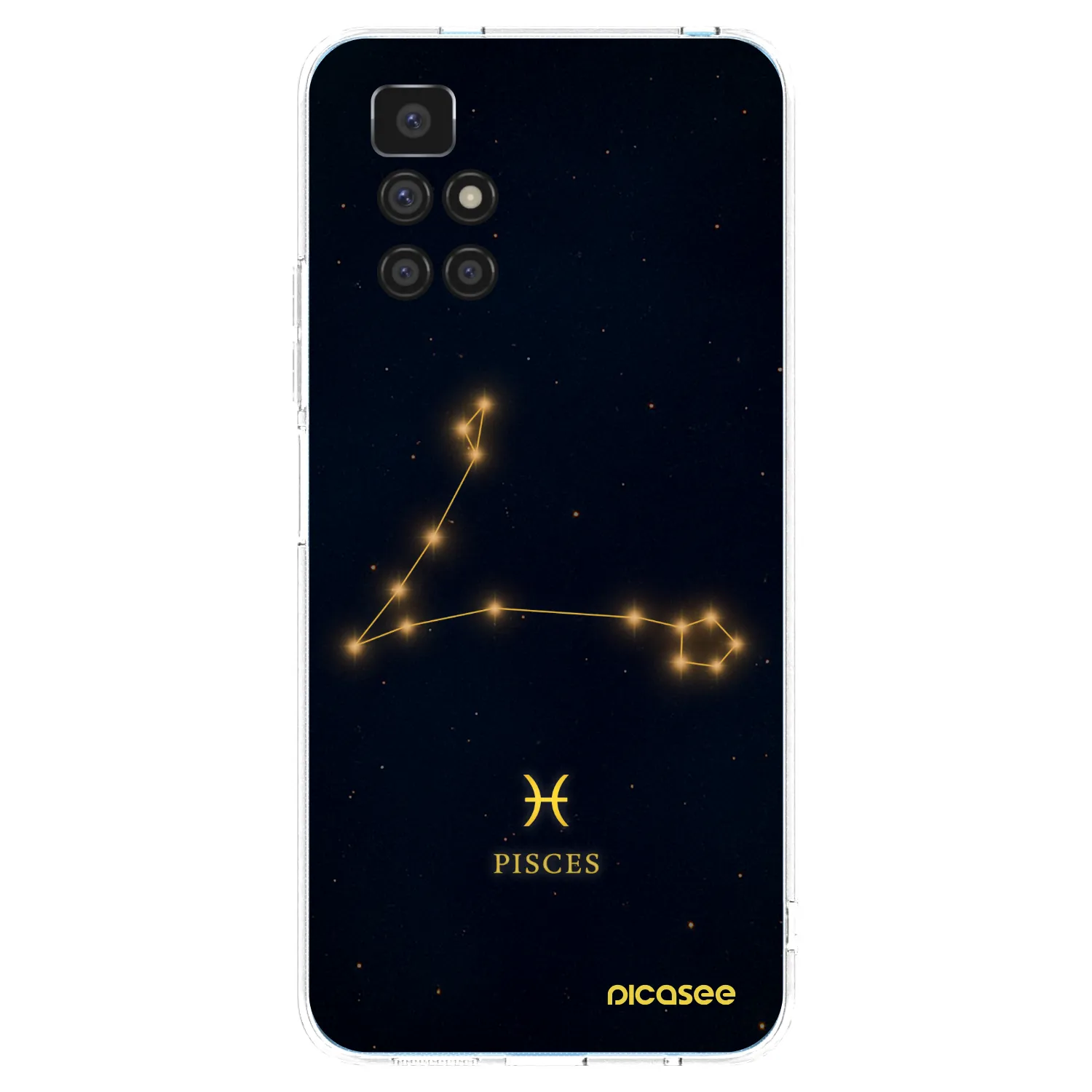 Picasee silikonowe przeźroczyste etui na Xiaomi Redmi 10 (2022) - PISCES